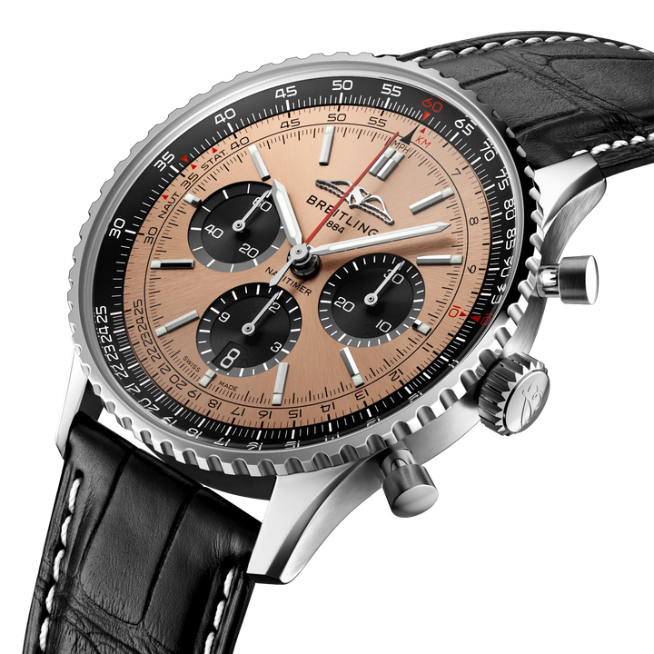 Breitling Navitimer B01 Chronograph 43 AB0138241K1P1 three-quarter view