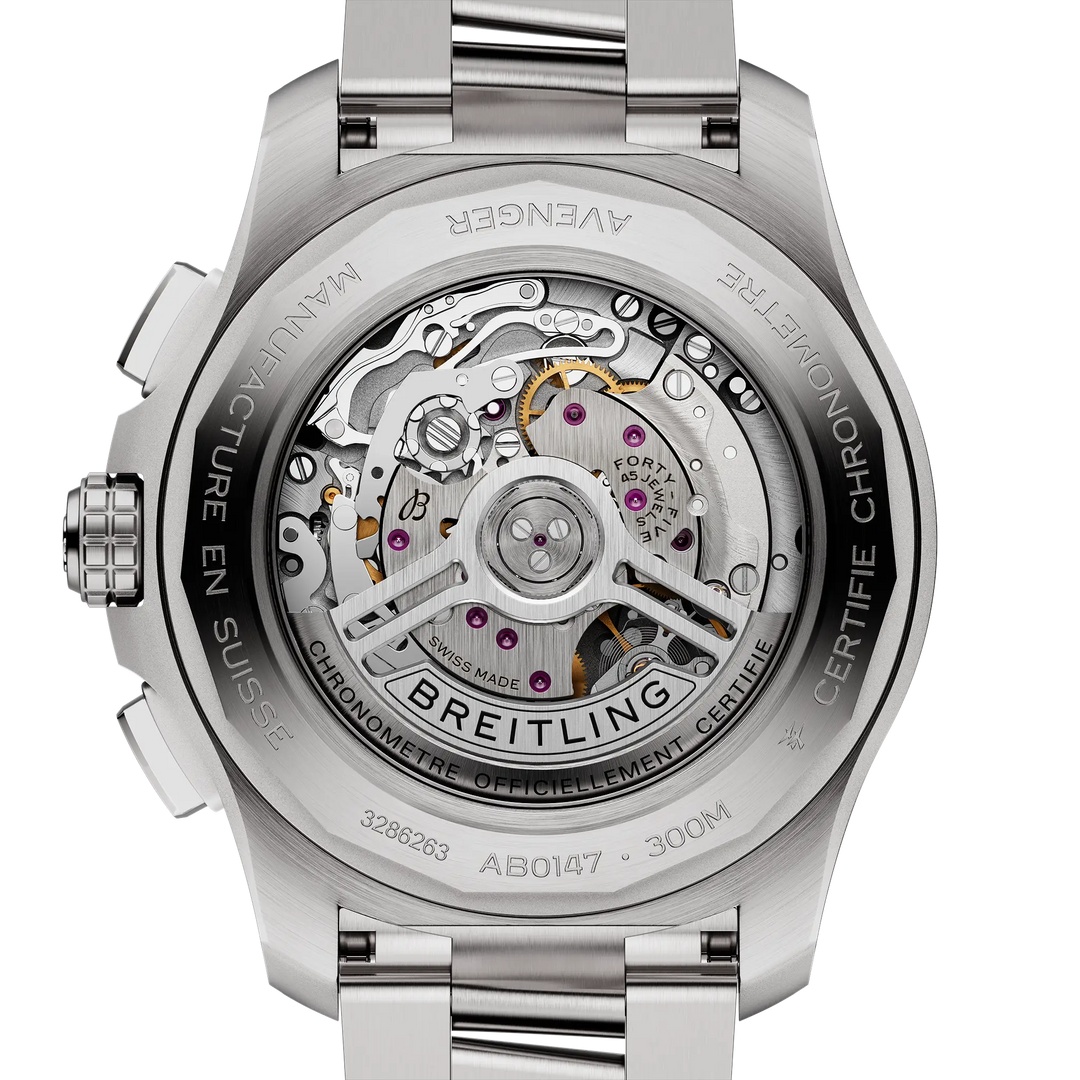 Breitling Avenger B01 Chronograph 44 AB0147101B1A1 caseback