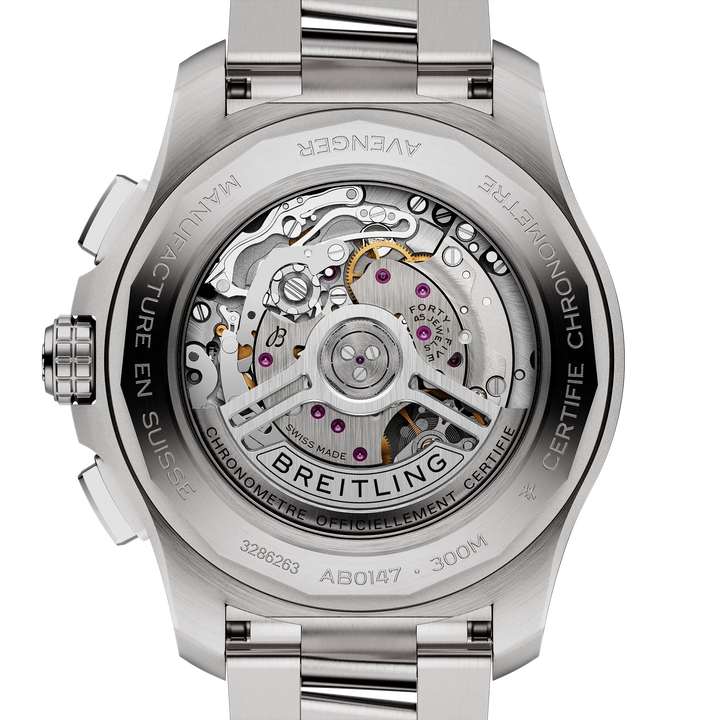 Breitling Avenger B01 Chronograph 44 AB0147101B1A1 caseback