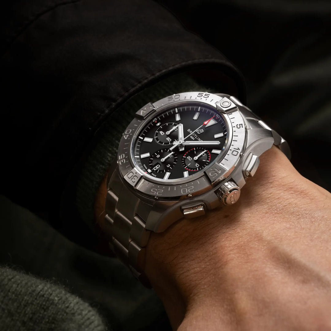 Breitling Avenger B01 Chronograph 44 AB0147101B1A1 official lifestyle on-wrist