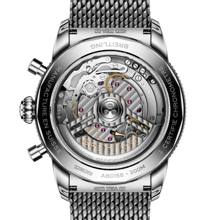 Breitling Superocean Heritage B01 Chronograph 42 AB0156361L1A1 caseback view
