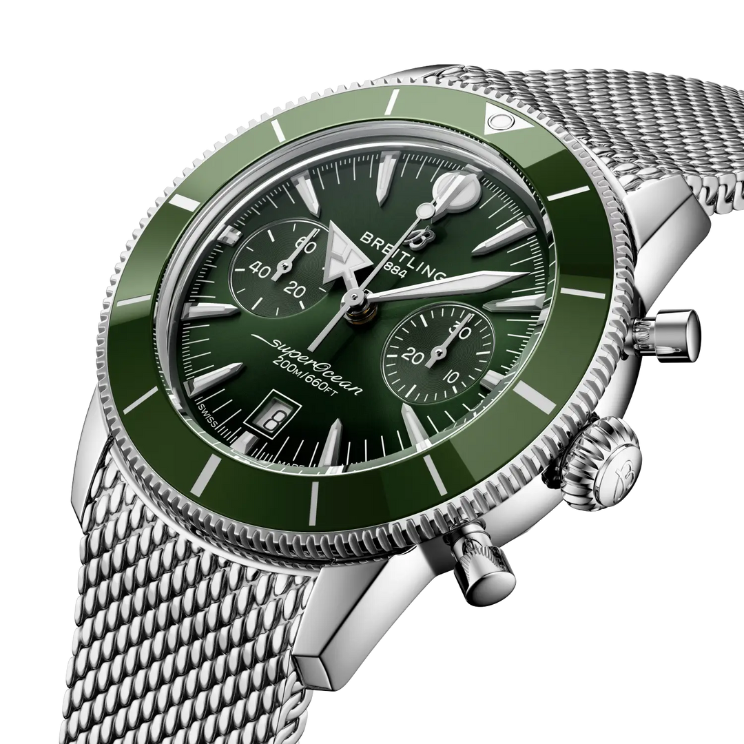 Breitling Superocean Heritage B01 Chronograph 42 AB0156361L1A1 three-quarter view