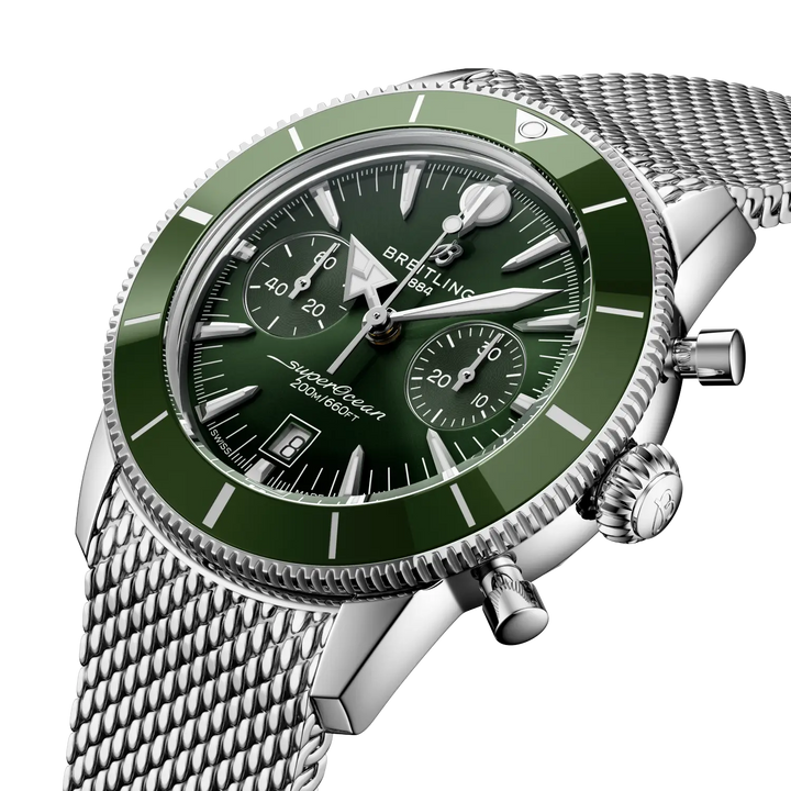 Breitling Superocean Heritage B01 Chronograph 42 AB0156361L1A1 three-quarter view