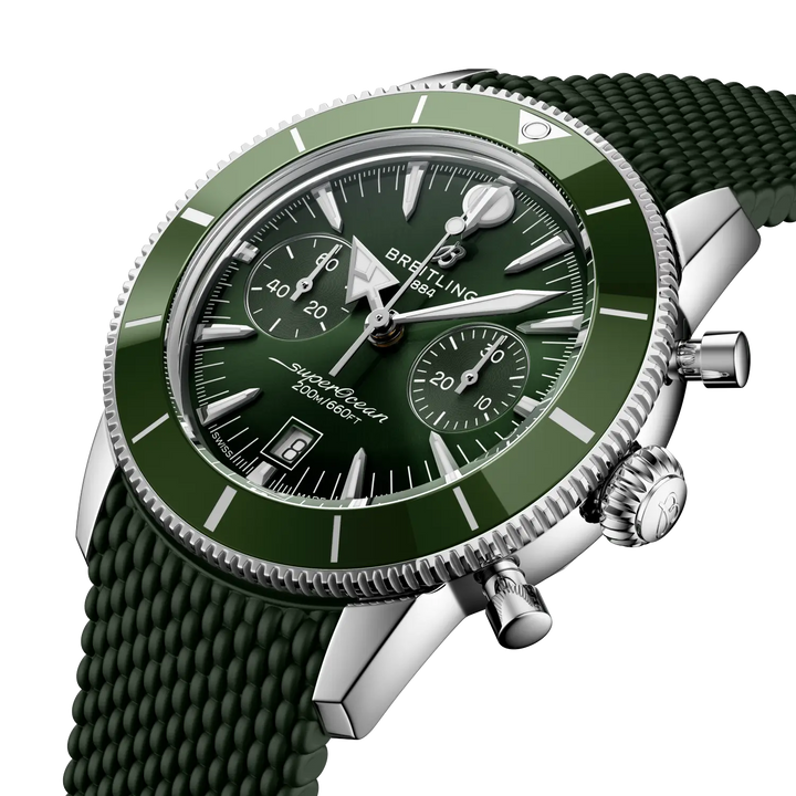 Breitling Superocean Heritage B01 Chronograph 42 AB0156361L1S1 three-quarter view