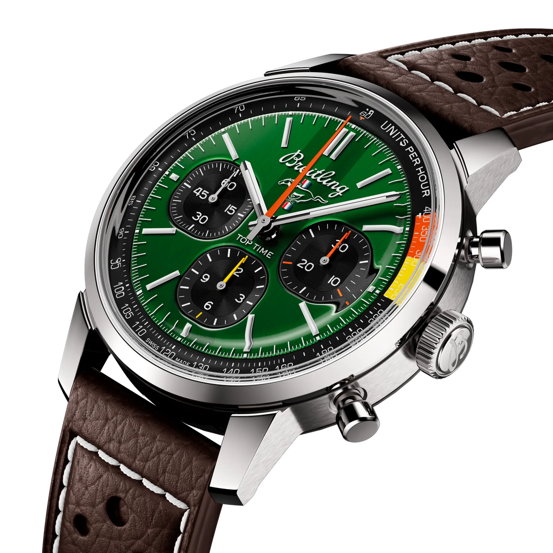 Breitling Top Time B01 Ford Mustang AB01762A1L1X1 three-quarter view