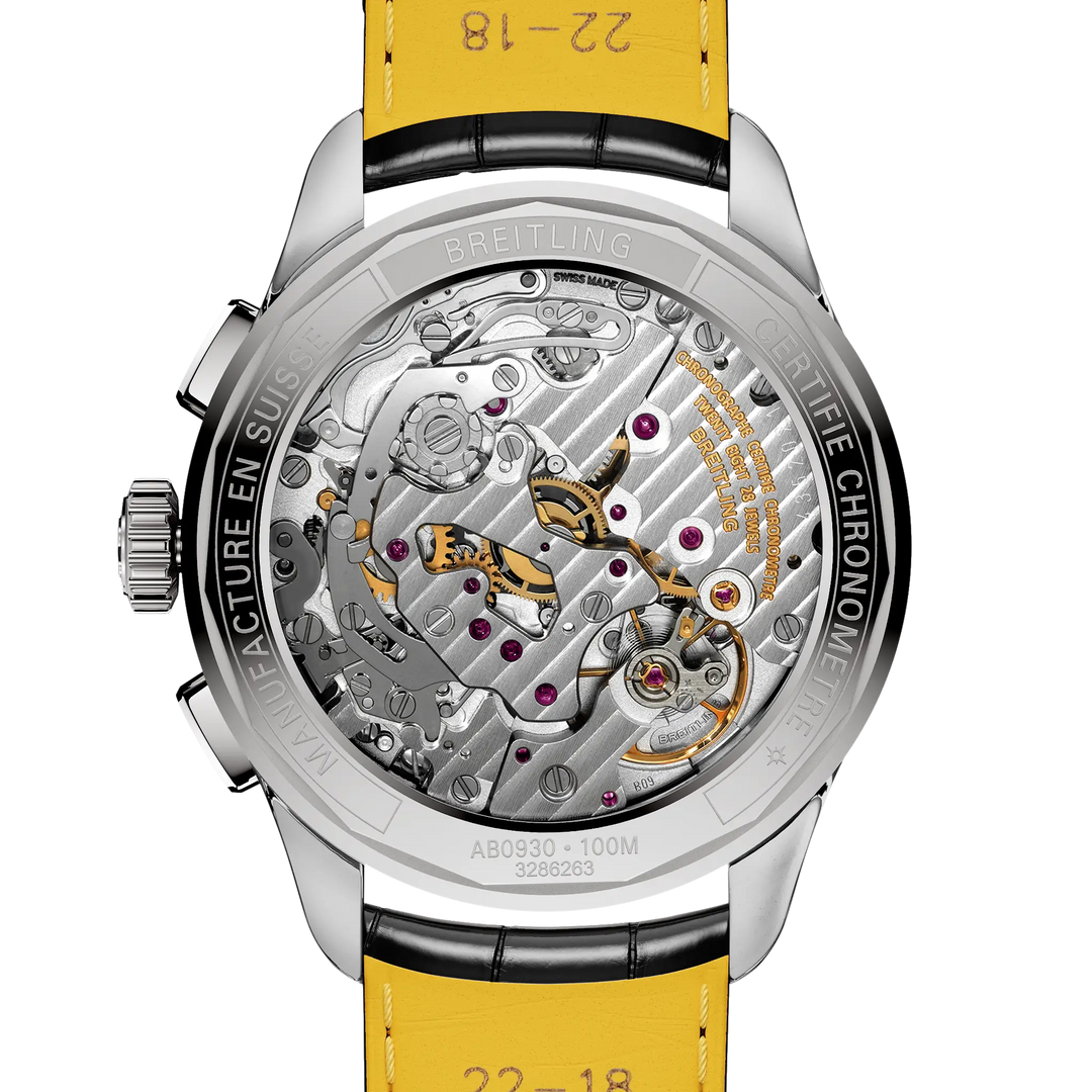 Breitling Premier B09 Chronograph 40 AB0930371G1P1 official caseback view