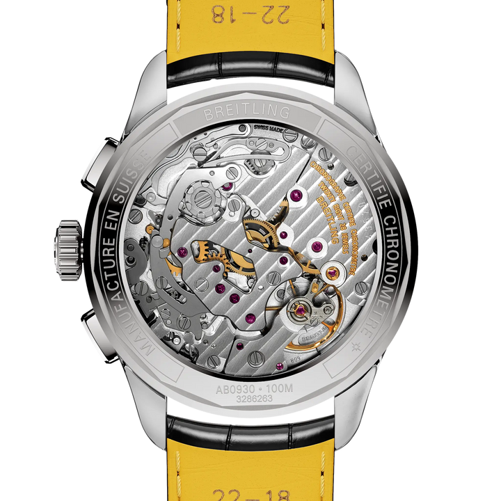 Breitling Premier B09 Chronograph 40 AB0930371G1P1 official caseback view