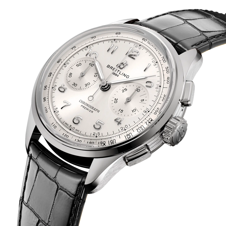 Breitling Premier B09 Chronograph 40 AB0930371G1P1 official three-quarter product view