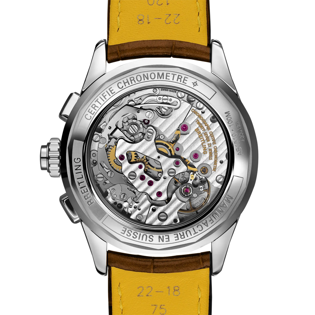 Breitling Premier B15 Duograph 42 AB1510171C1P1 official caseback view