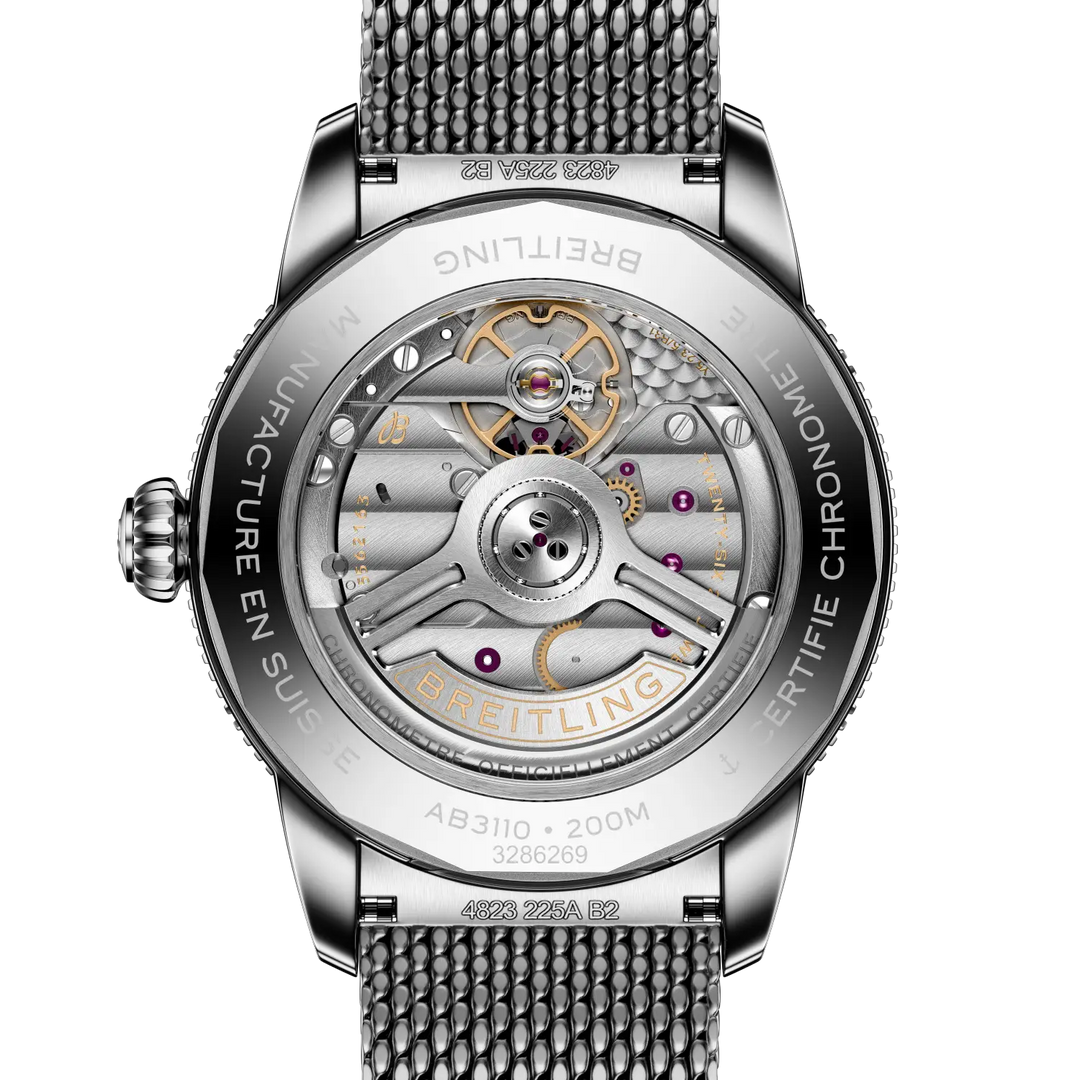 Breitling AB3110241B1A1 official caseback view