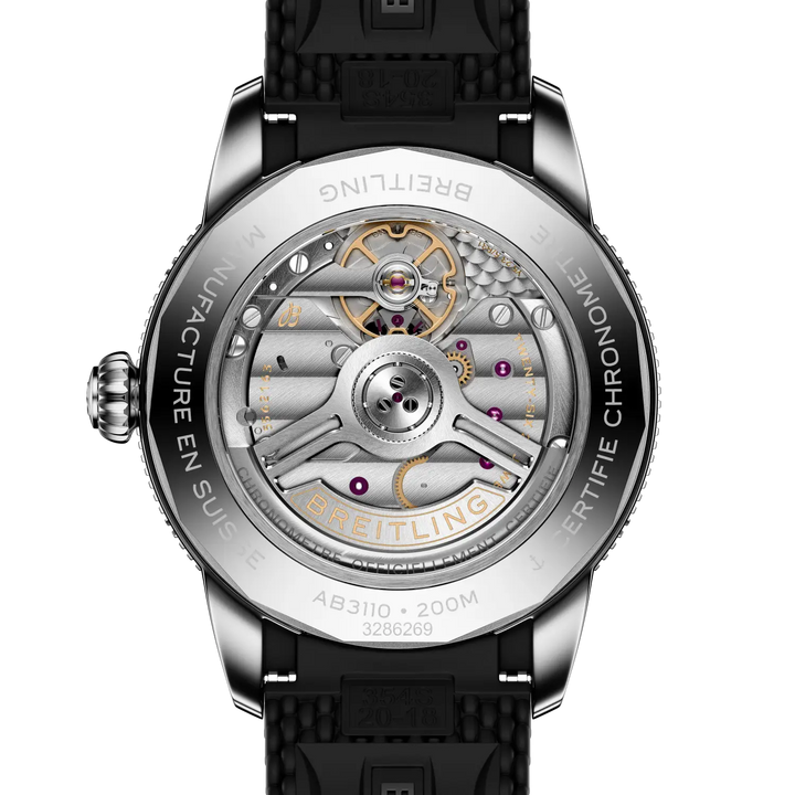 Breitling AB3110241B1S1 official caseback view