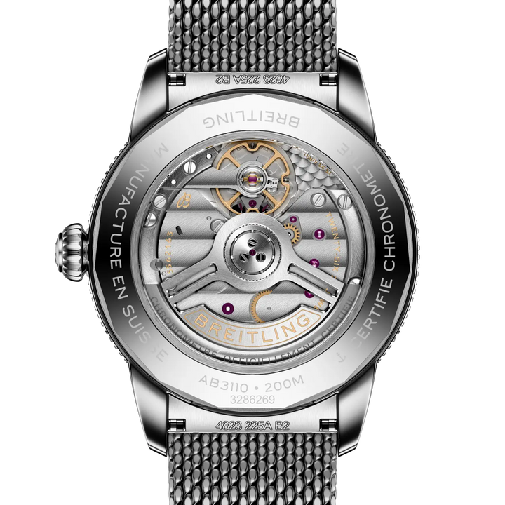 Breitling AB3110361L1A1 official caseback view