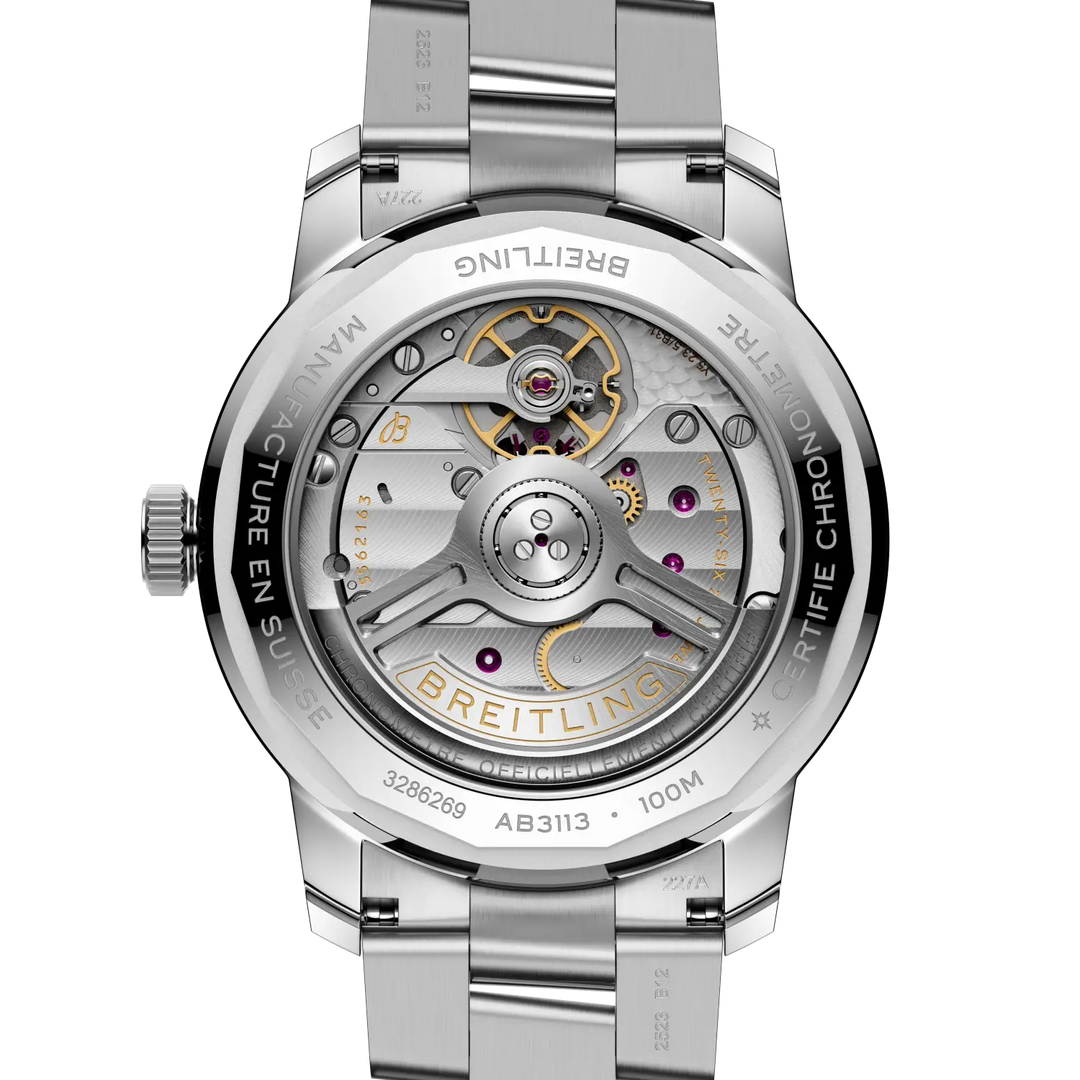 Breitling AB3113281A1A1 official caseback view