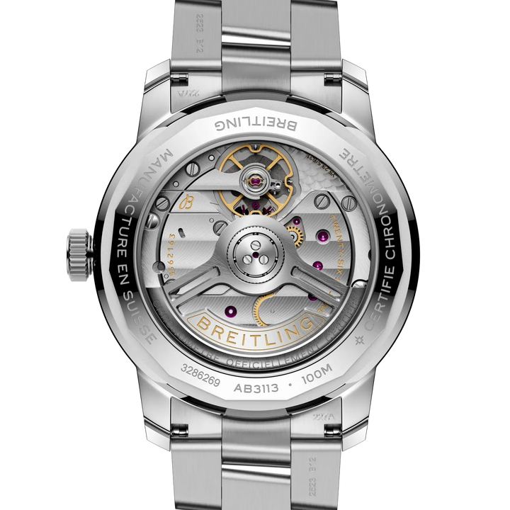Breitling AB3113281A1A1 official caseback view