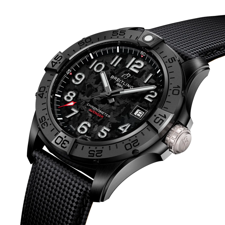 Breitling Avenger Automatic 42 Night Mission S17328101B1X1 three-quarter view