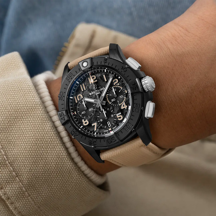 Breitling Avenger B01 Chronograph 42 Night Mission SB0146101B1X1 official lifestyle on-wrist