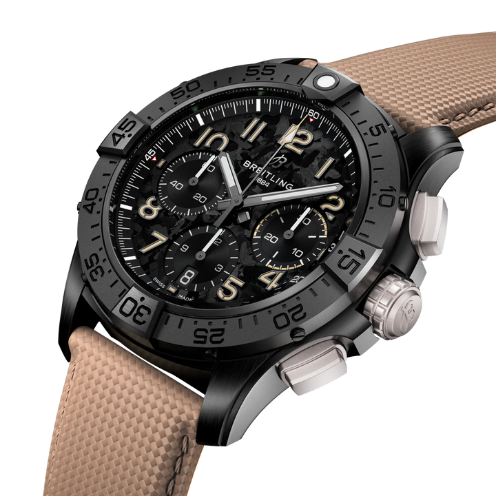 Breitling Avenger B01 Chronograph 42 Night Mission SB0146101B1X1 three-quarter view