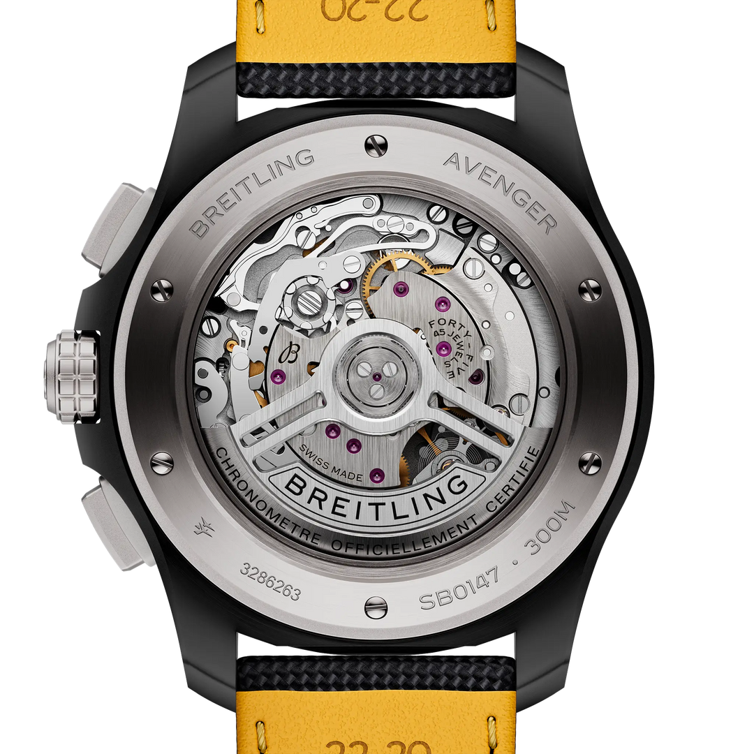Breitling Avenger B01 Chronograph 44 Night Mission SB0147101I1X2 caseback