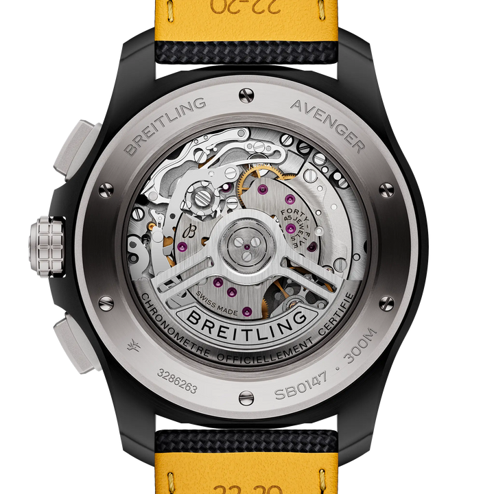 Breitling Avenger B01 Chronograph 44 Night Mission SB0147101I1X2 caseback