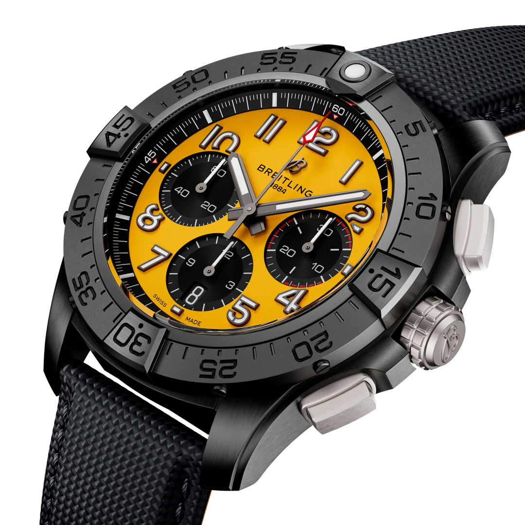 Breitling Avenger B01 Chronograph 44 Night Mission SB0147101I1X2 three-quarter view