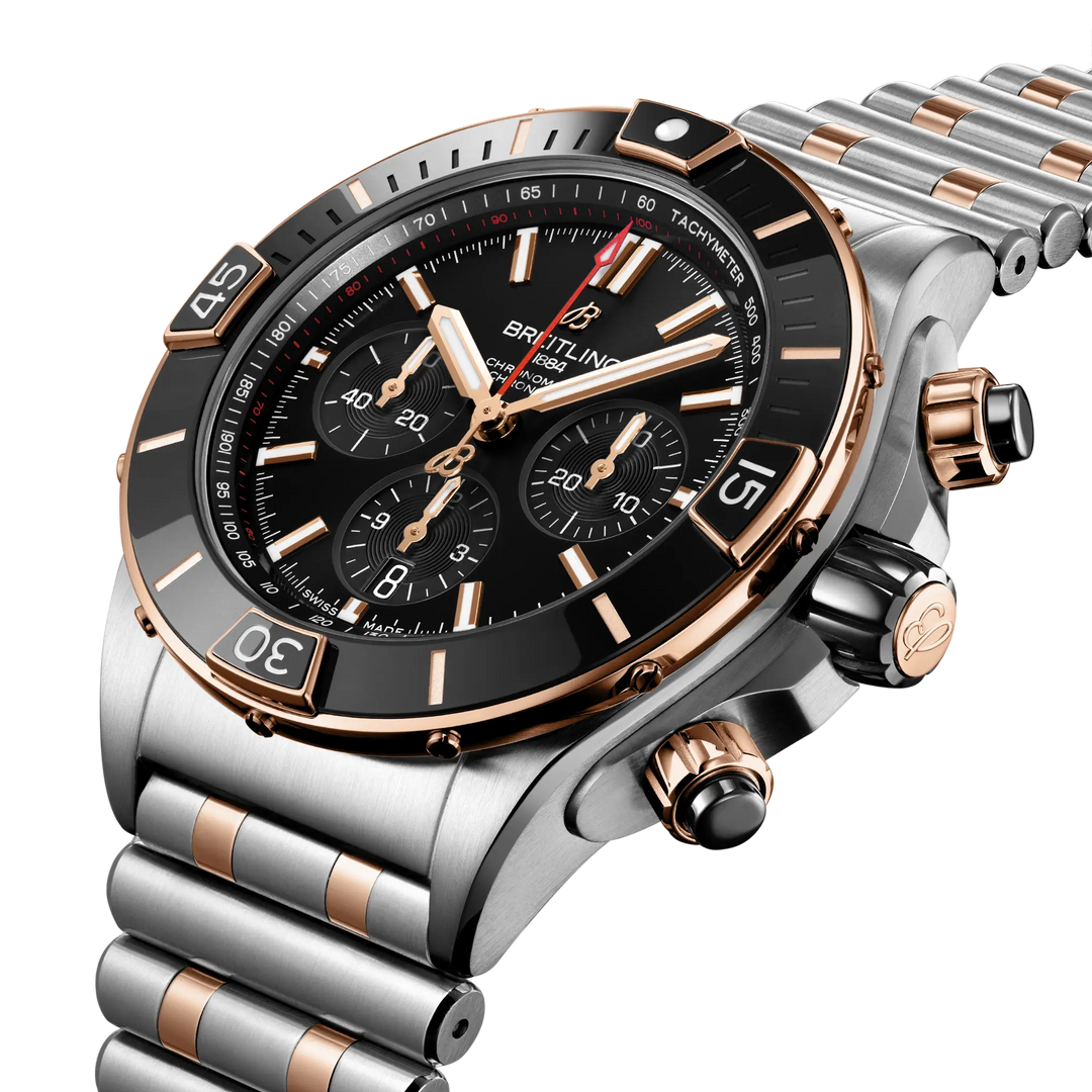 Breitling Super Chronomat B01 44 UB0136251B1U1 three-quarter view
