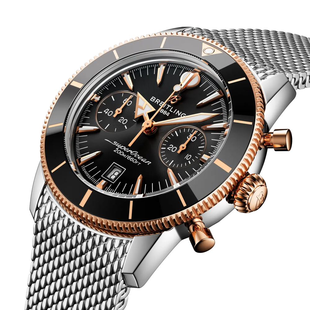 Breitling UB0156H11B1A1 official three-quarter view