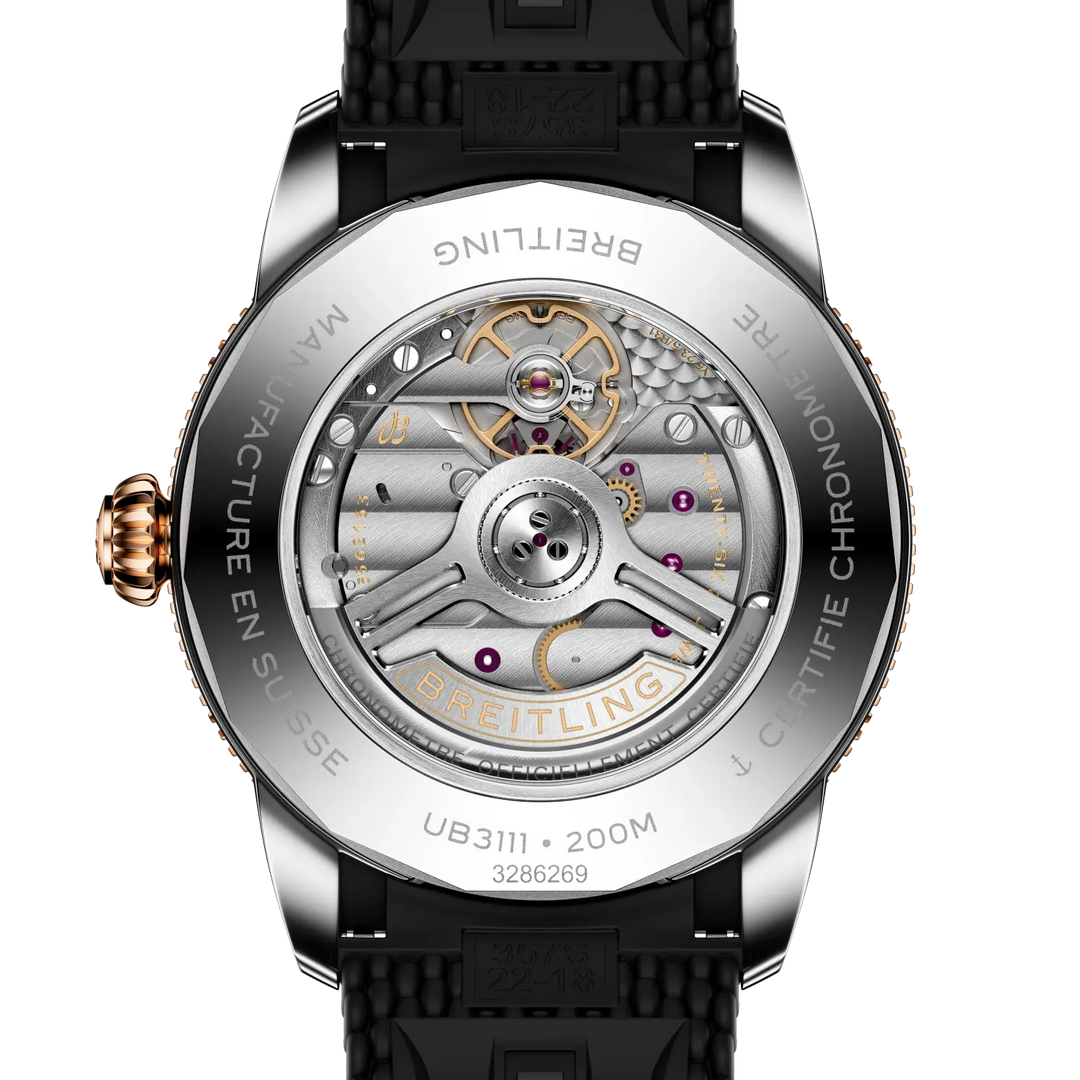 Breitling UB3111241B1S1 official caseback view