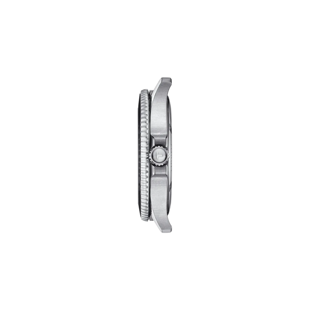 Profile view of the watch case Tissot Seastar 1000 40mm, reference T120.410.11.051.00