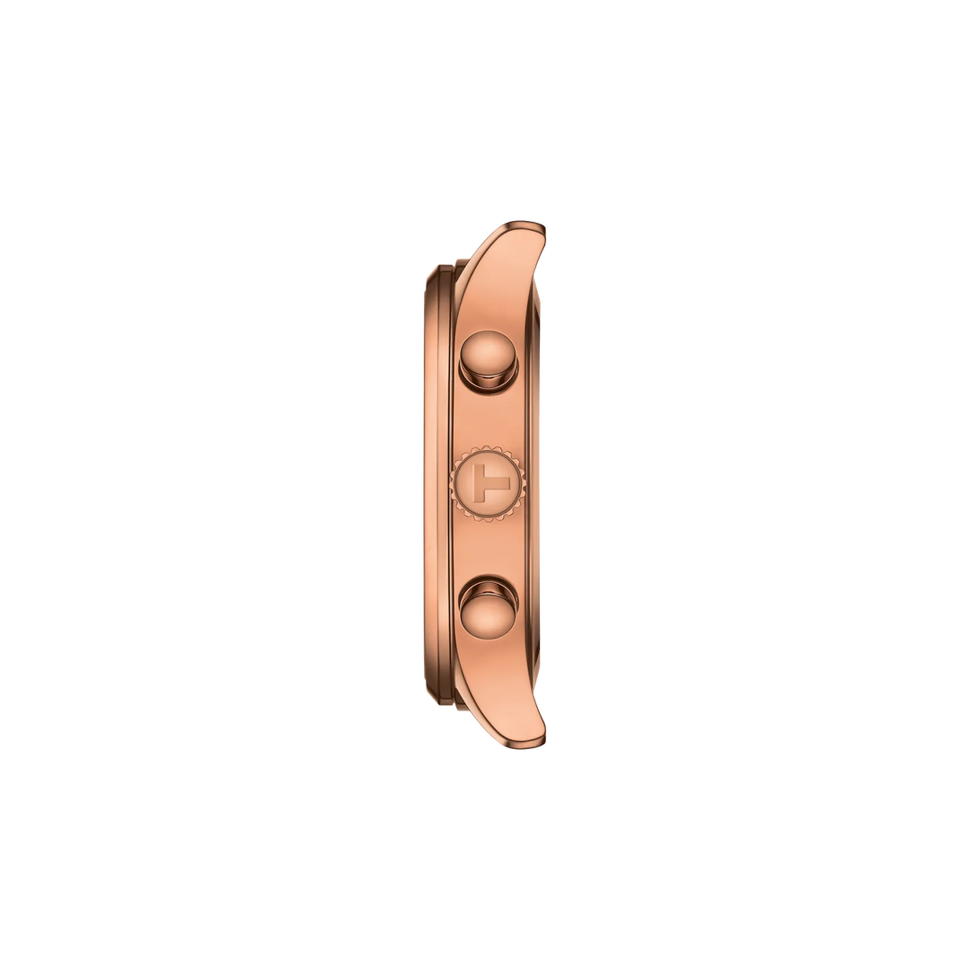 Profile view of the watch case Tissot Chrono XL Classic 45mm, reference T116.617.36.042.00