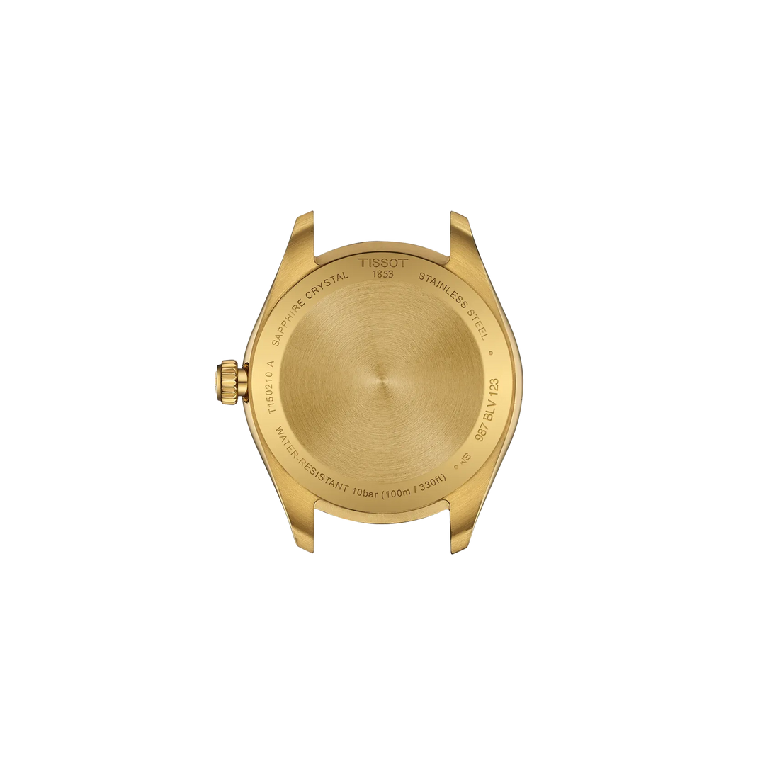 Back view of the watch case Tissot PR 100 34mm, reference T150.210.33.021.00