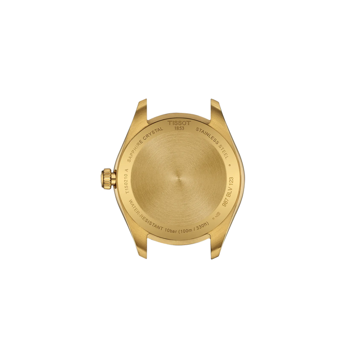 Back view of the watch case Tissot PR 100 34mm, reference T150.210.33.021.00