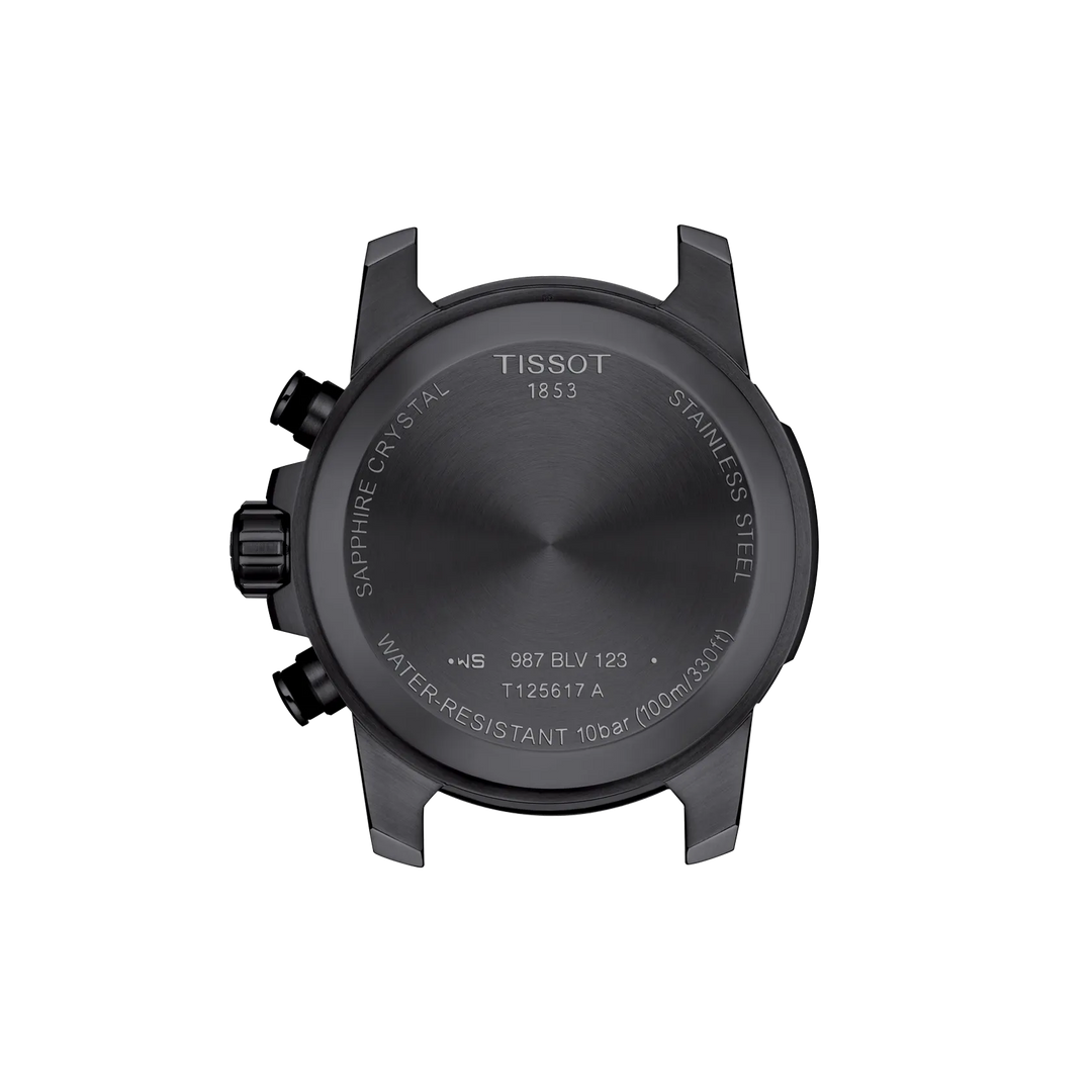 Back view of the watch case Tissot Supersport Chrono 45.5mm, reference T125.617.33.051.00