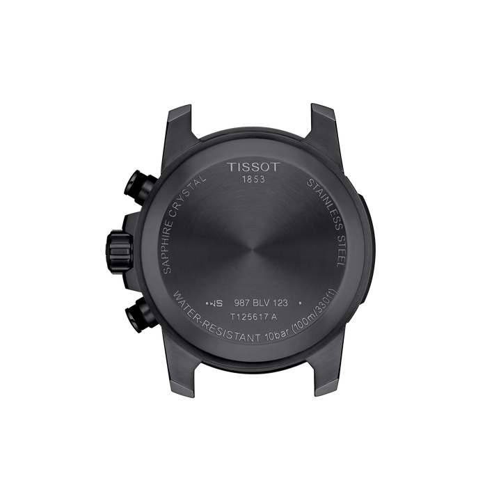 Back view of the watch case Tissot Supersport Chrono 45.5mm, reference T125.617.33.051.00