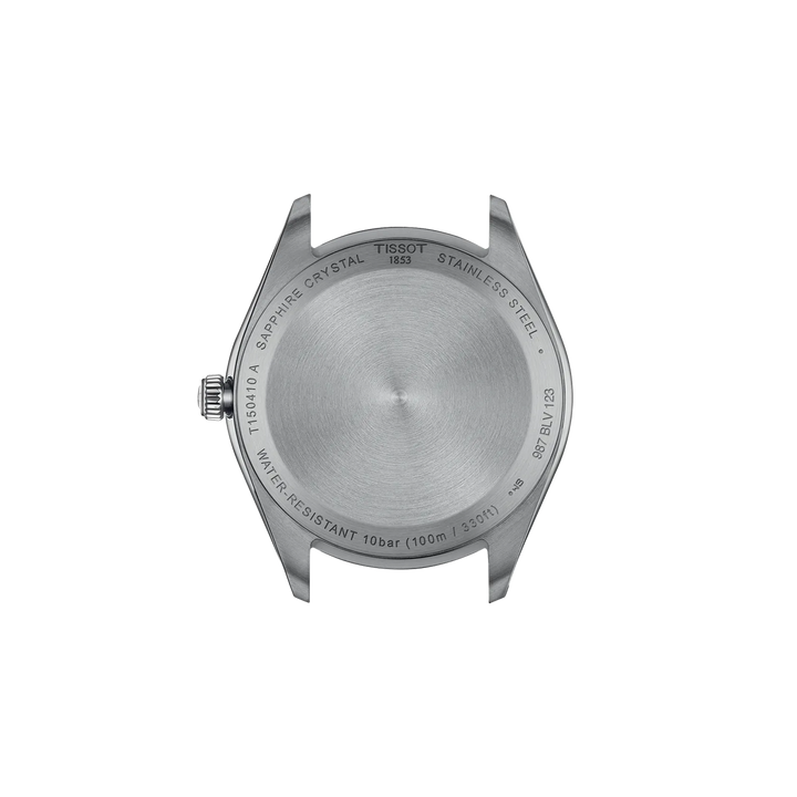 Back view of the watch case Tissot PR 100 40mm, reference T150.410.22.041.00