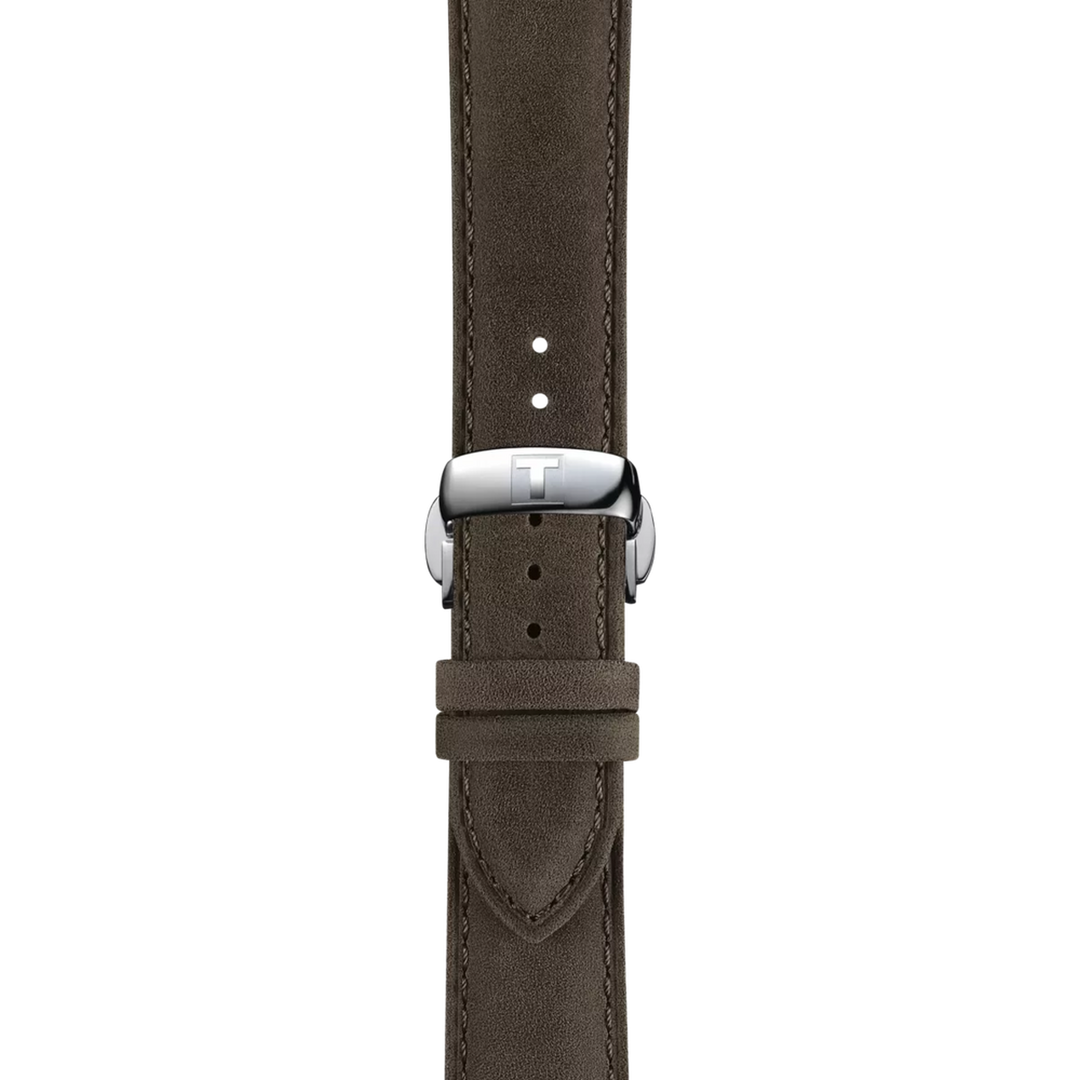 Strap zoom of the watch Tissot Chemin Des Tourelles Skeleton 39mm, reference T139.836.16.261.00