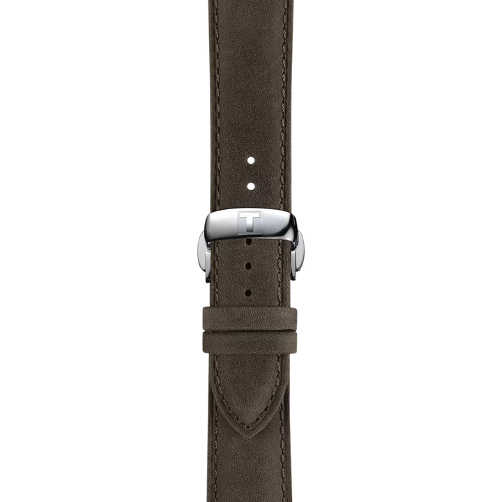 Strap zoom of the watch Tissot Chemin Des Tourelles Skeleton 39mm, reference T139.836.16.261.00