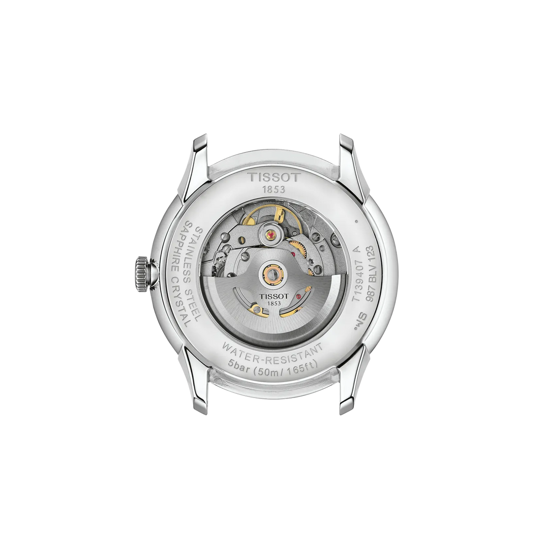 Back view of the watch case Tissot Chemin Des Tourelles 42mm, reference T139.407.11.038.00