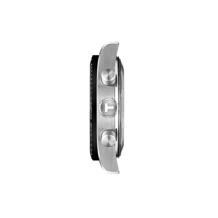 Profile view of the watch case Tissot PR516 40mm, reference T149.417.11.011.00