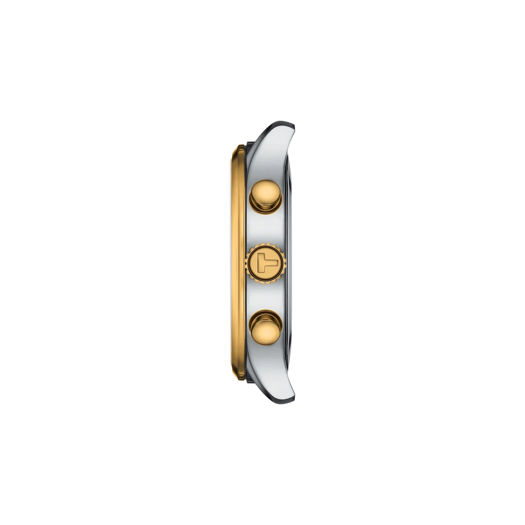 Profile view of the watch case Tissot Chrono XL Classic, reference T116.617.22.041.00