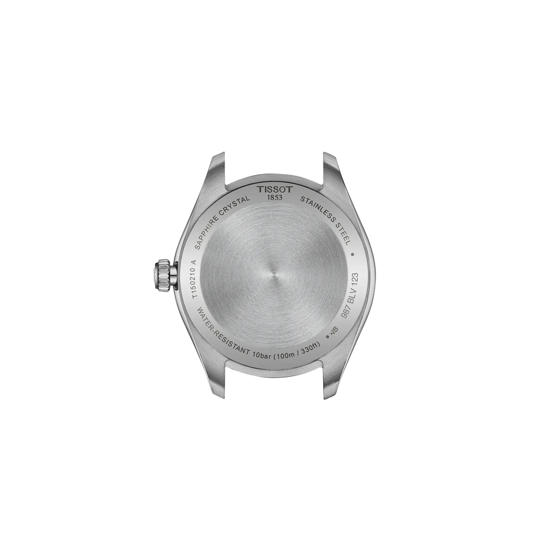 Back view of the watch case Tissot PR 100 34mm, reference T150.210.11.116.00