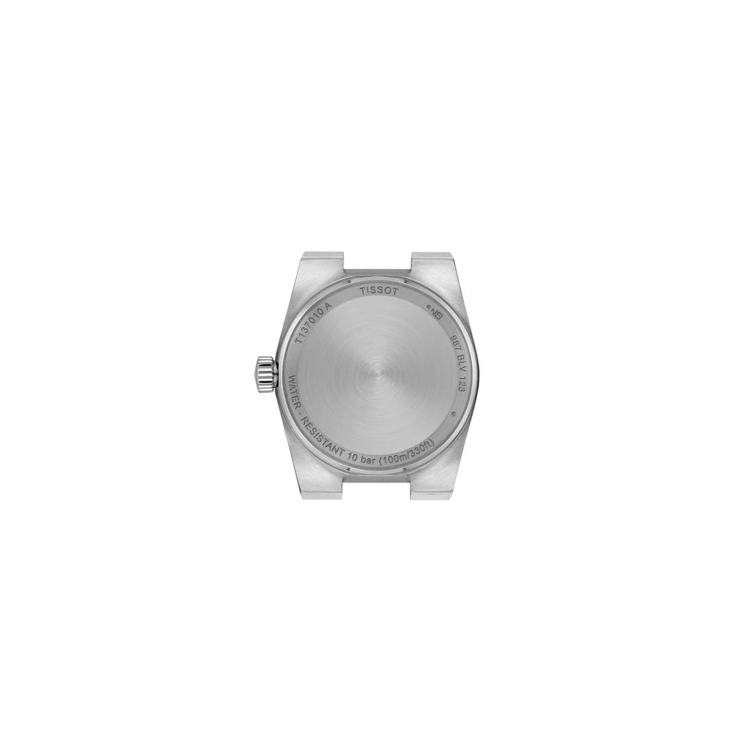 Back view of the watch case Tissot PRX 25mm, reference T137.010.11.056.00