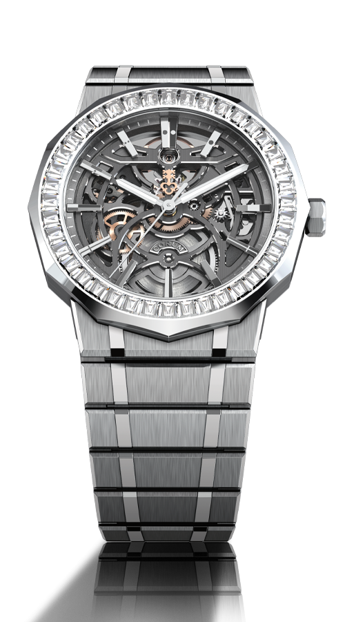 Corum Admiral 39 skeleton diamond bezel watch A39.232.GZ0.1G