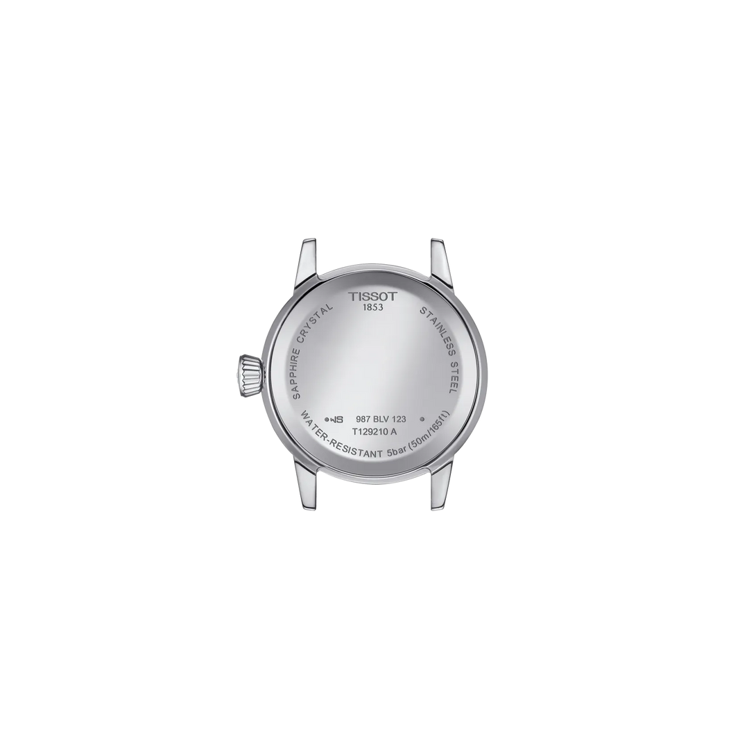 Back view of the watch case Tissot Classic Dream 28mm, reference T129.210.11.053.00