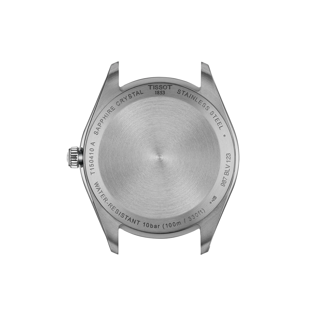 Back view of the watch case Tissot PR 100 40mm, reference T150.410.22.011.00