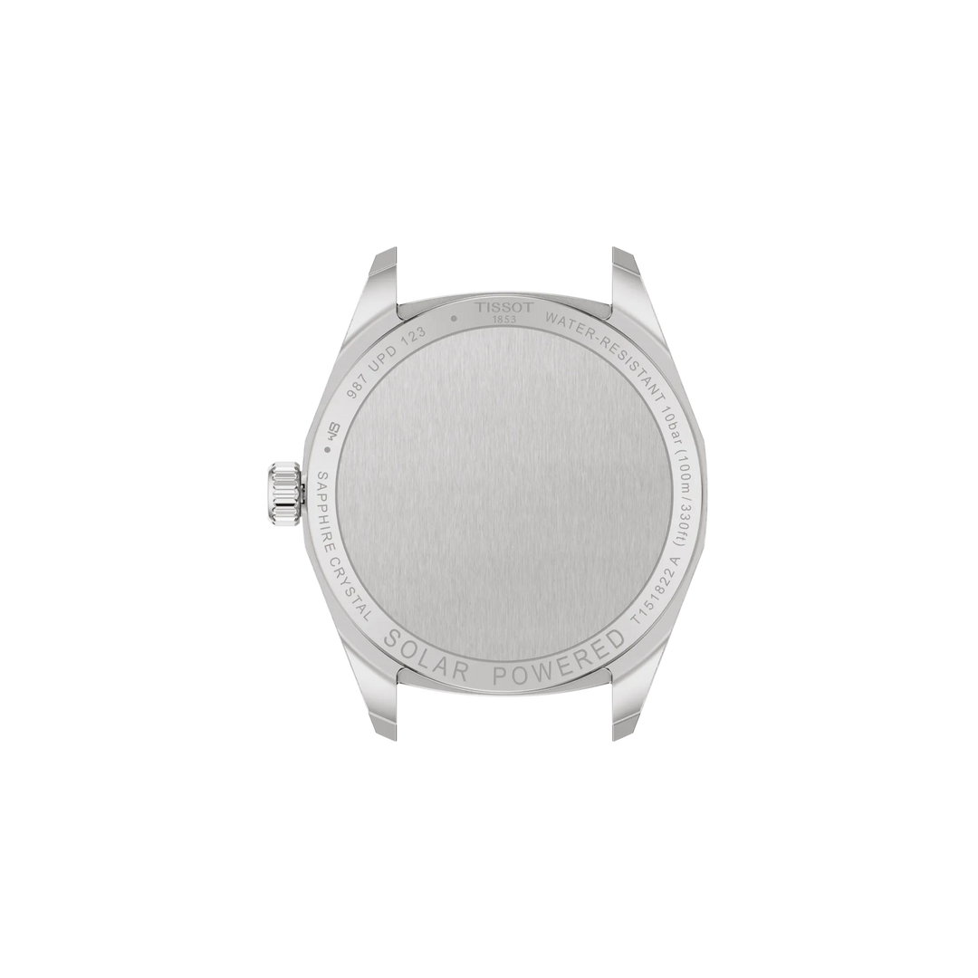 Back view of the watch case Tissot PRC 100 Solar 34mm, reference T151.822.11.041.00