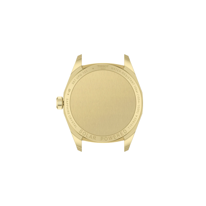 Back view of the watch case Tissot PRC 100 Solar 34mm, reference T151.822.33.021.00