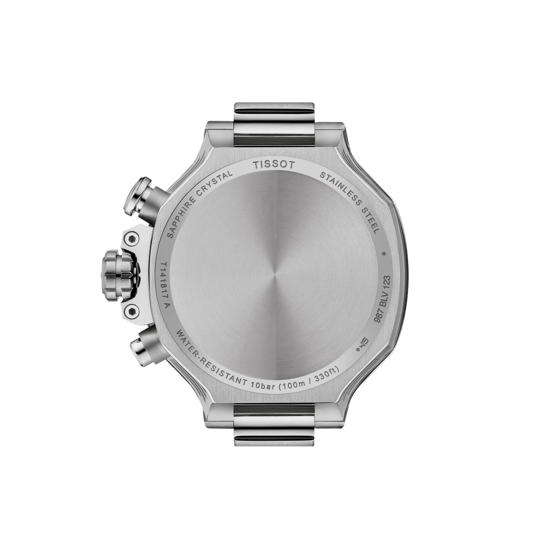 Back view of the watch case Tissot T-Race 38mm, reference T141.817.17.051.00