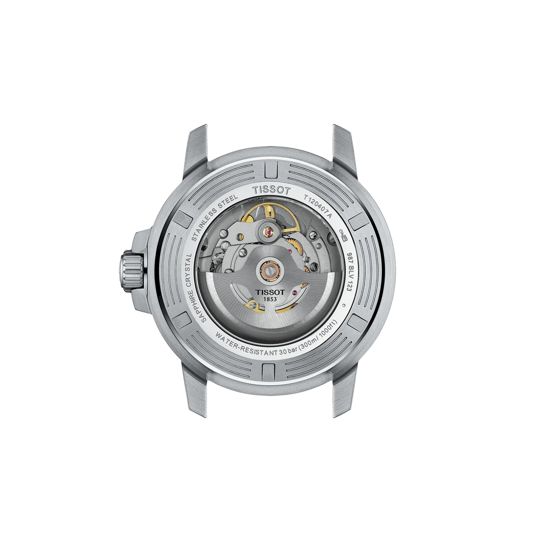 Back view of the watch case Tissot Seastar 1000 43mm, reference T120.407.17.041.00