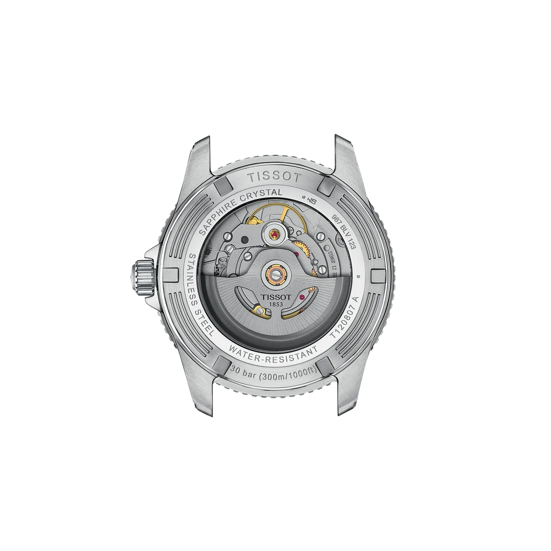 Back view of the watch case Tissot Seastar 1000 40mm, reference T120.807.22.051.01