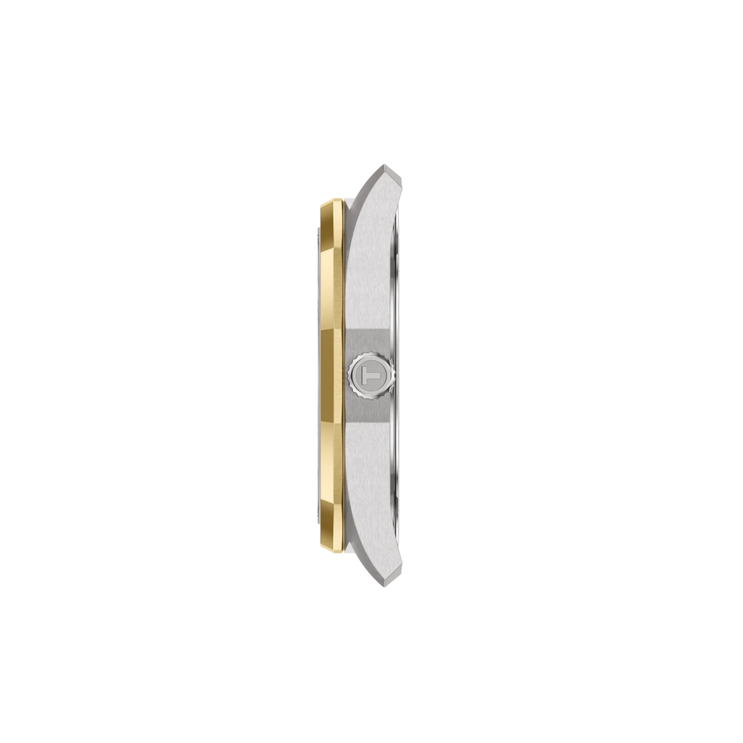 Profile view of the watch case Tissot PRC 100 Solar 39mm, reference T151.422.22.031.00